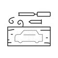 diy kits toys line icon vector illustration