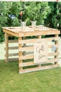 DIY pallet bar with \