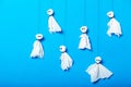 Diy paper halloween party inspiration, ghosts