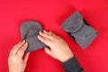 Diy tank of socks on red background. Gift Ideas Father, Husband, Brother, Grandfather by February 23
