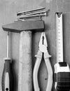 DIY tools and hardware Royalty Free Stock Photo