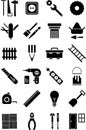 DIY tools icons Royalty Free Stock Photo