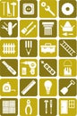 DIY tools icons Royalty Free Stock Photo