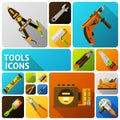 Diy Tools Icons Royalty Free Stock Photo