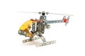 DIY Toy, Mini Metal Alloy Helicopter on iSolated White Background