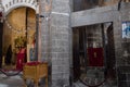 Virgin Mary Syriac Orthodox Church in Diyarbakir, Turkey. Detail from inside the church.