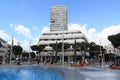 Dizengoff Square with Bauhaus architecture buildings in Tel Aviv, Israel