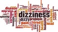 Dizziness word cloud Royalty Free Stock Photo