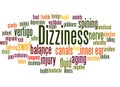 Dizziness word cloud concept 3 Royalty Free Stock Photo