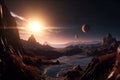 dizzying fly-through of exoplanet's breathtaking and alien landscape