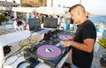 DJ chillout session near the sea in Mallorca