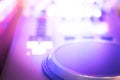 DJ console mixing desk Ibiza house music party nightclub Royalty Free Stock Photo