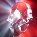 Dj headphones Royalty Free Stock Photo