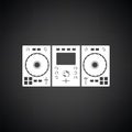 DJ icon Royalty Free Stock Photo