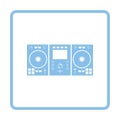 DJ icon Royalty Free Stock Photo