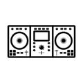 DJ Icon Royalty Free Stock Photo