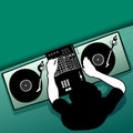DJ job Royalty Free Stock Photo