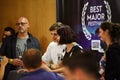 Dj Martin Garrix signs autographs for fans at a press conference