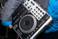 Dj mixer equipment Royalty Free Stock Photo