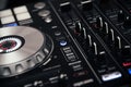 Dj mixer sound station Royalty Free Stock Photo