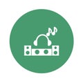 DJ music Vector icon which can easily modify or edit Royalty Free Stock Photo