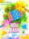 DJ party banner for Holi celebration Royalty Free Stock Photo