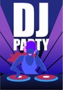 Dj Party In Night Club Vector Concept Royalty Free Stock Photo
