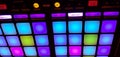 DJ pult / Remote control light in the concert hall Royalty Free Stock Photo