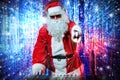 Dj santa Royalty Free Stock Photo