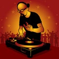 DJ star Royalty Free Stock Photo