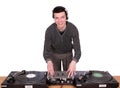 Dj with turntables