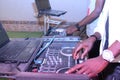 DJ Vicky slim,DJ Petty on the sound console
