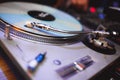 DJ vinil turntable Royalty Free Stock Photo