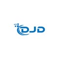 DJD letter logo design on white background. DJD creative initials letter logo concept. DJD letter design Royalty Free Stock Photo