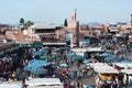 Marrakech Djema el-Fna a market place Morocco Royalty Free Stock Photo