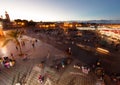 Djemaa El-fna at Marrakech, Morocco