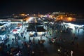 Djemaa El-Fna By Night Royalty Free Stock Photo