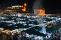 Djemaa El-Fna By Night Royalty Free Stock Photo