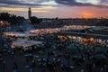 Djemaa el Fna square. Marrakesh. Morocco Royalty Free Stock Photo
