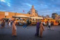 Djemaa el Fna square. Marrakesh. Morocco Royalty Free Stock Photo