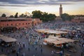 Djemaa el Fna square. Marrakesh. Morocco Royalty Free Stock Photo
