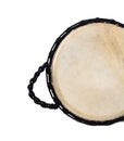 Djembe, african percussion, handmade wooden drum with goat skin Royalty Free Stock Photo