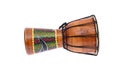 Djembe Drum Tam-Tam. Isolated On White Background Royalty Free Stock Photo