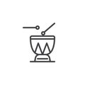 Djembe drums outline icon