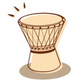 Djembe isolated