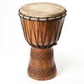 Djembe isolated on white background Royalty Free Stock Photo
