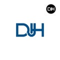 DJH Logo Letter Monogram Design Royalty Free Stock Photo