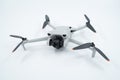 DJI Mavic Mini 3 isolated on white background.