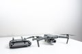 DJI Mavic 2 Pro drone with remote controller on white background