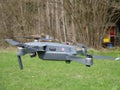 DJI Mavic Pro in front of a Apiary Royalty Free Stock Photo